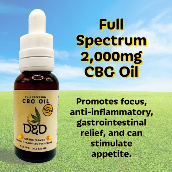 CBG Oil: 2,000mg