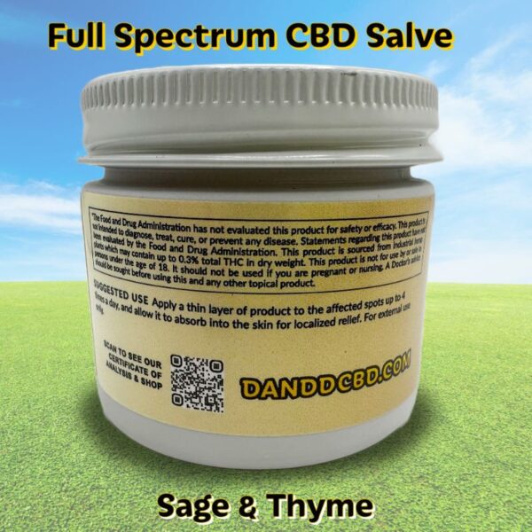 CBD Salve - Vegan Sage & Thyme - Image 4